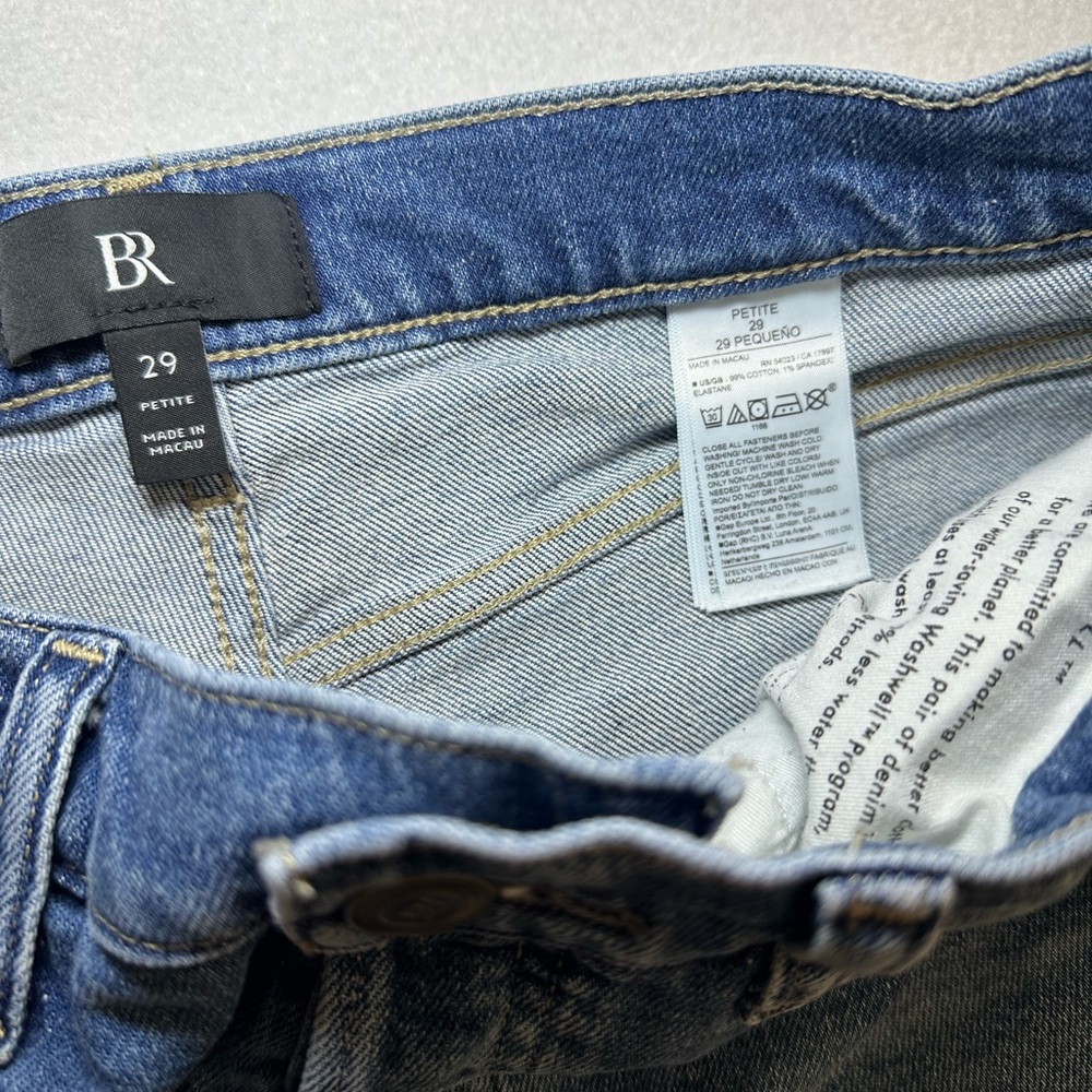 Banana Republic‎ Straight Jeans Petite Medium Wash 5-Button Fly Women’s 29P - Picture 2 of 5
